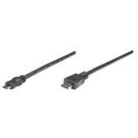 Manhattan HDMI Anschlusskabel HDMI-A Stecker, HDMI-Mini-C Stecker 1.80m Schwarz 304955-CG 4K UHD HDMI-Kabel Manhattan HDMI Anschlusskabel HDMI-A Stecker, HDMI-Mini-C Stecker 1.80m Schwarz 304955-CG 4K UHD HDMI-Kabel