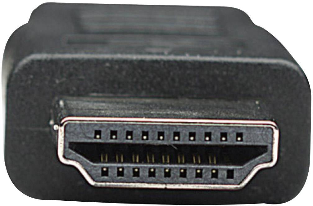 Manhattan HDMI Anschlusskabel HDMI-A Stecker, HDMI-Mini-C Stecker 1.80 m Schwarz 304955-CG 4K UHD HDMI-Kabel