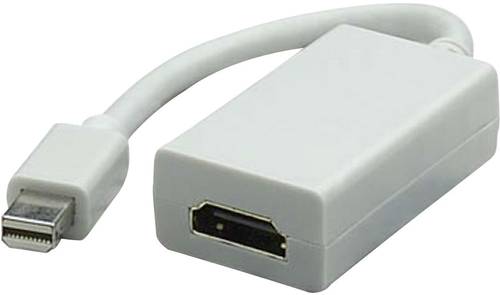 Manhattan HDMI / DisplayPort Adapter [1x Mini-DisplayPort Stecker - 1x HDMI-Buchse] Weiß 0.17m