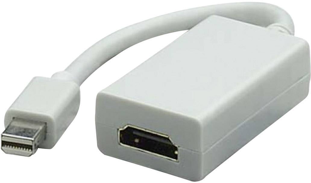 Manhattan 322461-CG HDMI / DisplayPort Adapter [1x Mini-DisplayPort Stecker - 1x HDMI-Buchse] Weiß 0.17 m
