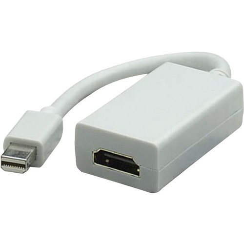 Manhattan 322461-CG HDMI / DisplayPort Adapter [1x Mini-DisplayPort Stecker - 1x HDMI-Buchse] Weiß 0.17m