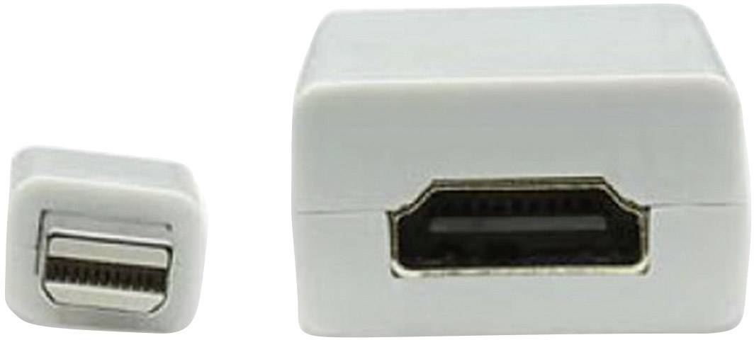 Manhattan 322461-CG HDMI / DisplayPort Adapter [1x Mini-DisplayPort Stecker - 1x HDMI-Buchse] Weiß 0.17 m