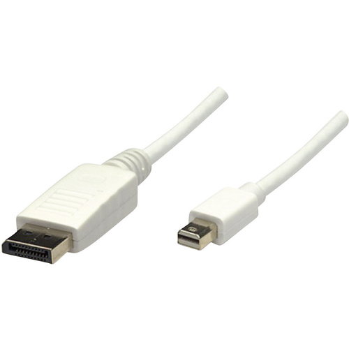 Manhattan Mini-DisplayPort / DisplayPort Adapterkabel Mini DisplayPort Stecker, DisplayPort Stecker 2.00m Weiß 324748-CG