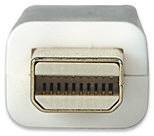 Manhattan Mini-DisplayPort / DisplayPort Adapterkabel Mini DisplayPort Stecker, DisplayPort Stecker 3.00m Weiß 324830-CG