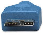 Manhattan USB-Kabel USB 3.2 Gen1 USB-A Stecker, USB-Micro-B 3.0 Stecker 2.00 m Blau vergoldete Steckkontakte, UL-zertifiziert 325424-CG