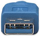 Manhattan USB-Kabel USB 3.2 Gen1 (USB 3.0 / USB 3.1 Gen1) USB-A Stecker, USB-Micro-B 3.0 Stecker 2.