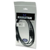Manhattan USB-Kabel USB 2.0 USB-A Stecker, USB-B Stecker 1.80m Schwarz vergoldete Steckkontakte, UL-zertifiziert 333368-CG Manhattan USB-Kabel USB 2.0 USB-A Stecker, USB-B Stecker 1.80m Schwarz vergoldete Steckkontakte, UL-zertifiziert 333368-CG