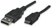 USB-Kabel mit Standardstecker und Micro-USB-Stecker.