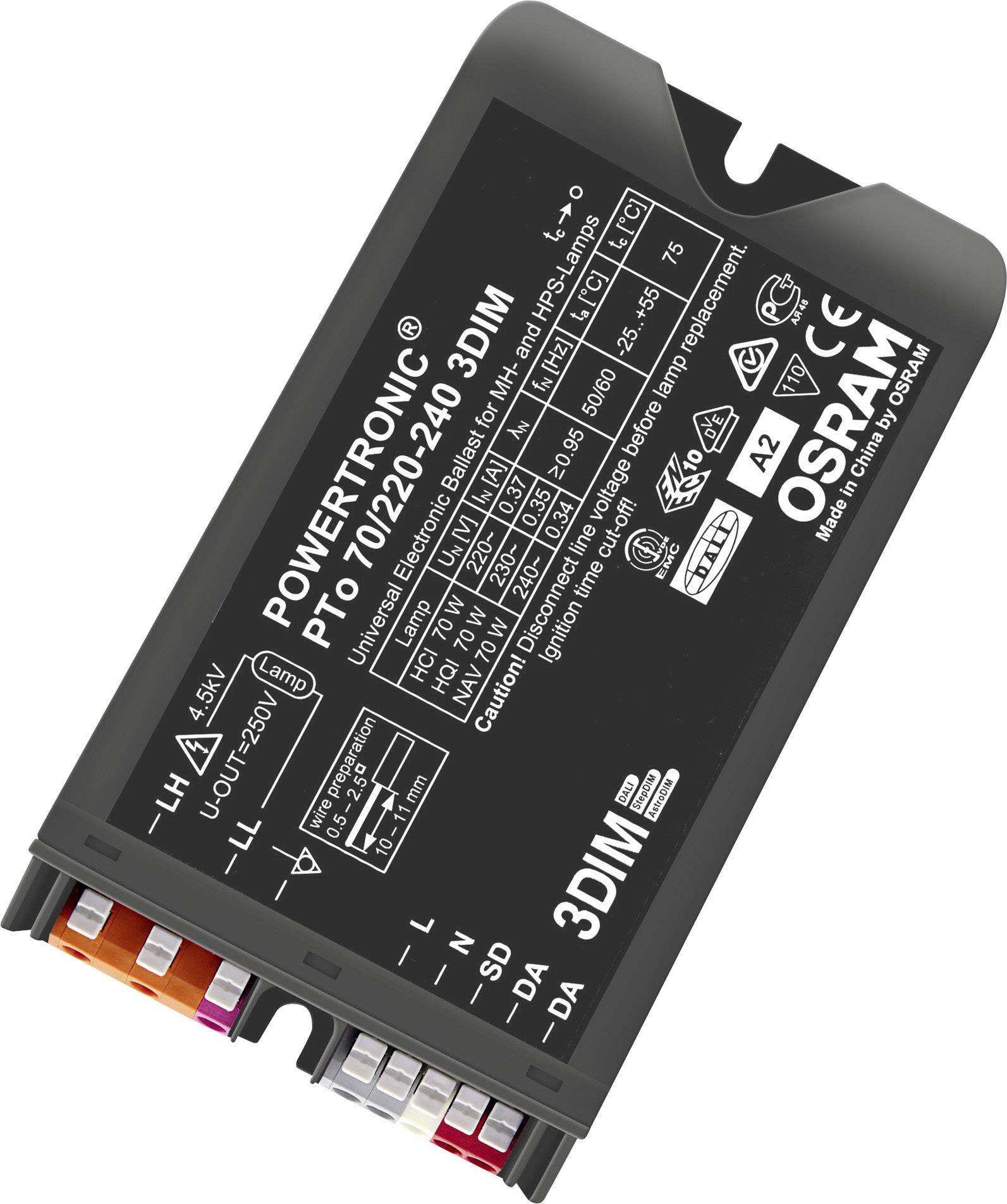 Osram Halogen-Metalldampflampen EVG 70W (1 x 70 W) für Leuchteneinbau, Plastikgehäuse