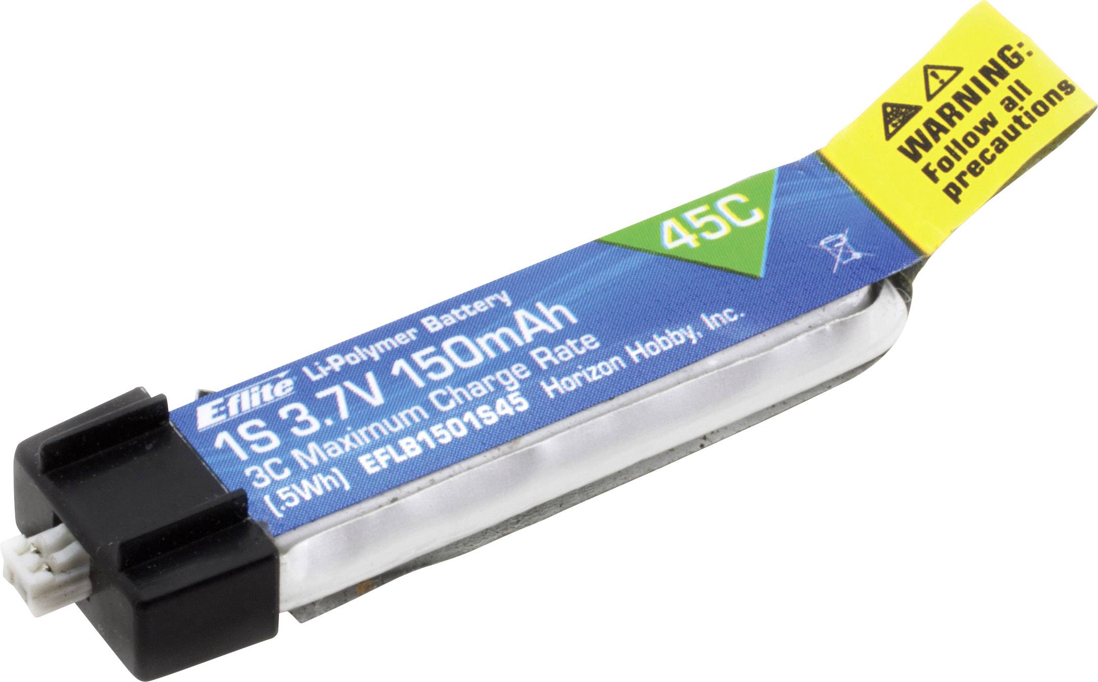 E-flite Modellbau-Akkupack (LiPo) 3.7 V 150 mAh Zellen-Zahl: 1 45 C Softcase Minium