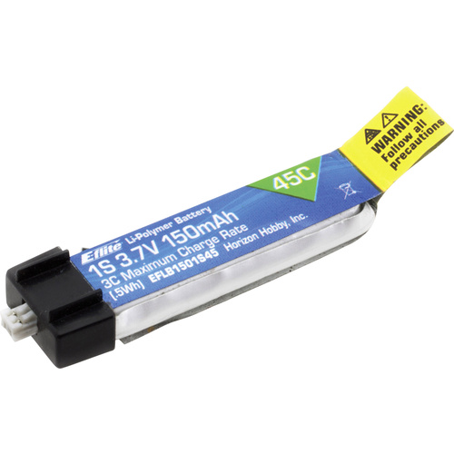 Pack de batterie (LiPo) 3.7 V 150 mAh E-flite EFLB1501S45 45 C Softcase Minium