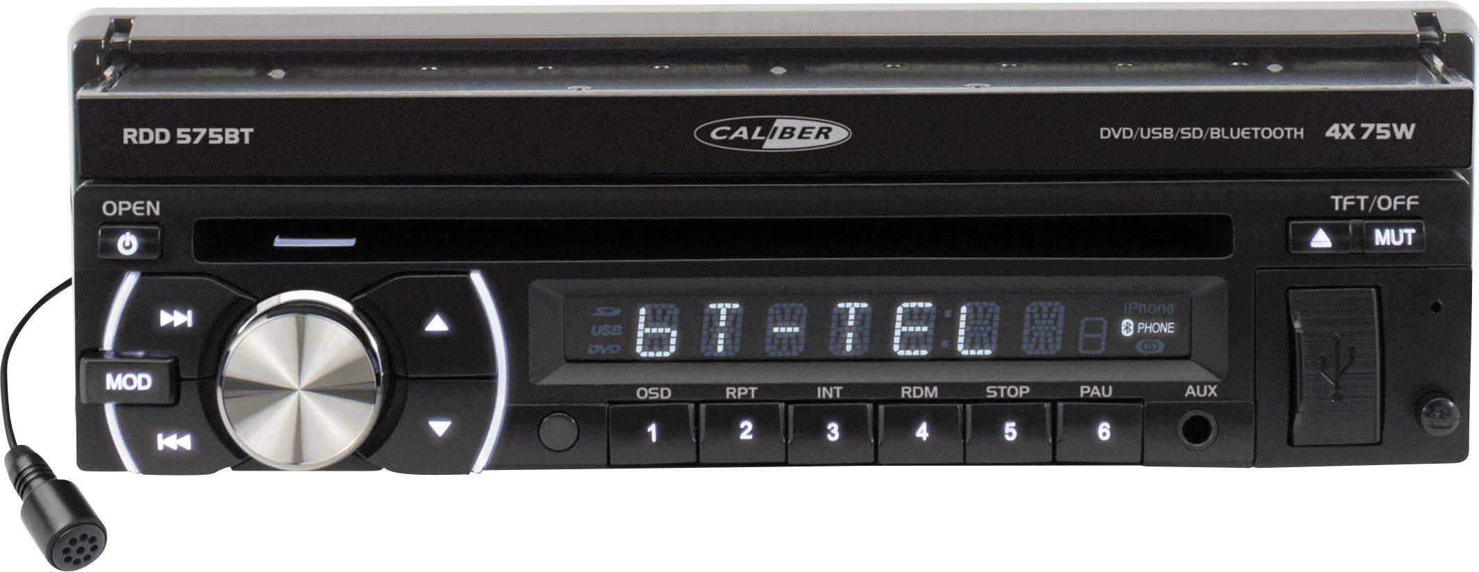 Caliber Audio Technology RDD571BT Moniceiver Anschluss für Rückfahrkamera, inkl. Fernbedienung, Bluetooth®-Freisprecheinrichtung