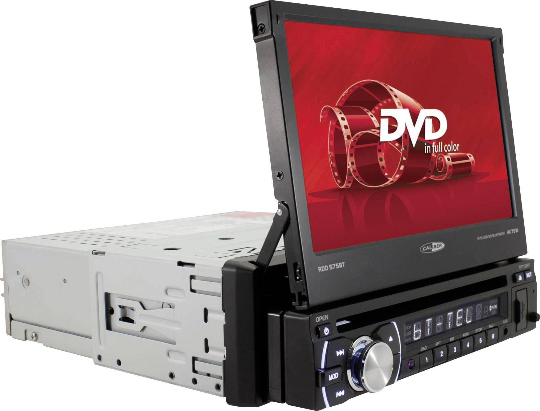 Caliber Audio Technology RDD571BT Moniceiver Anschluss für Rückfahrkamera, inkl. Fernbedienung, Bluetooth®-Freisprecheinrichtung