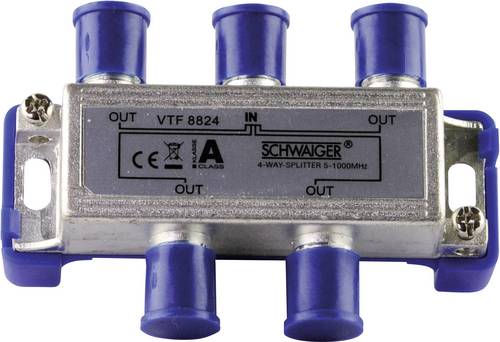 Schwaiger VTF8824 Kabel-TV Verteiler 4-fach 5 - 1000MHz