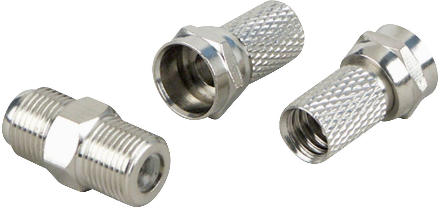 Schwaiger KVBS70531 F-Verbinder-Set Anschlüsse: F-Stecker, F-Buchse, F-Buchse, F-Stecker 1 Set