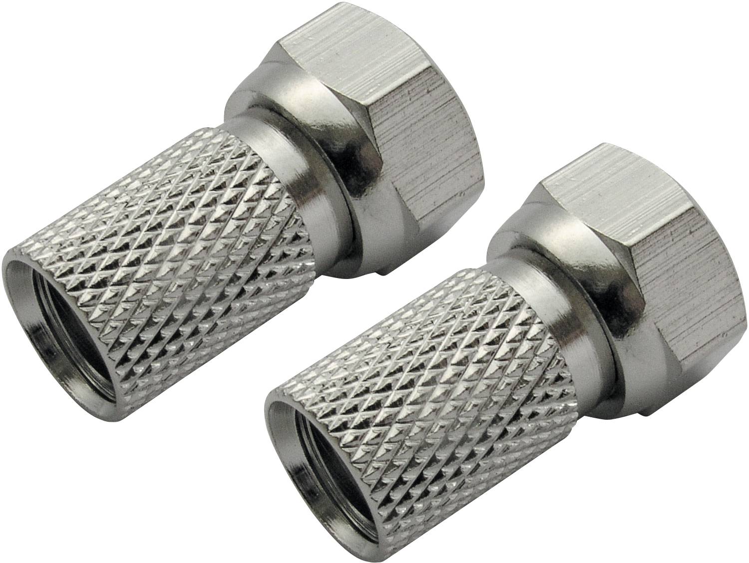 F-Stecker f. KOX90, 7 mm, 2 Stk