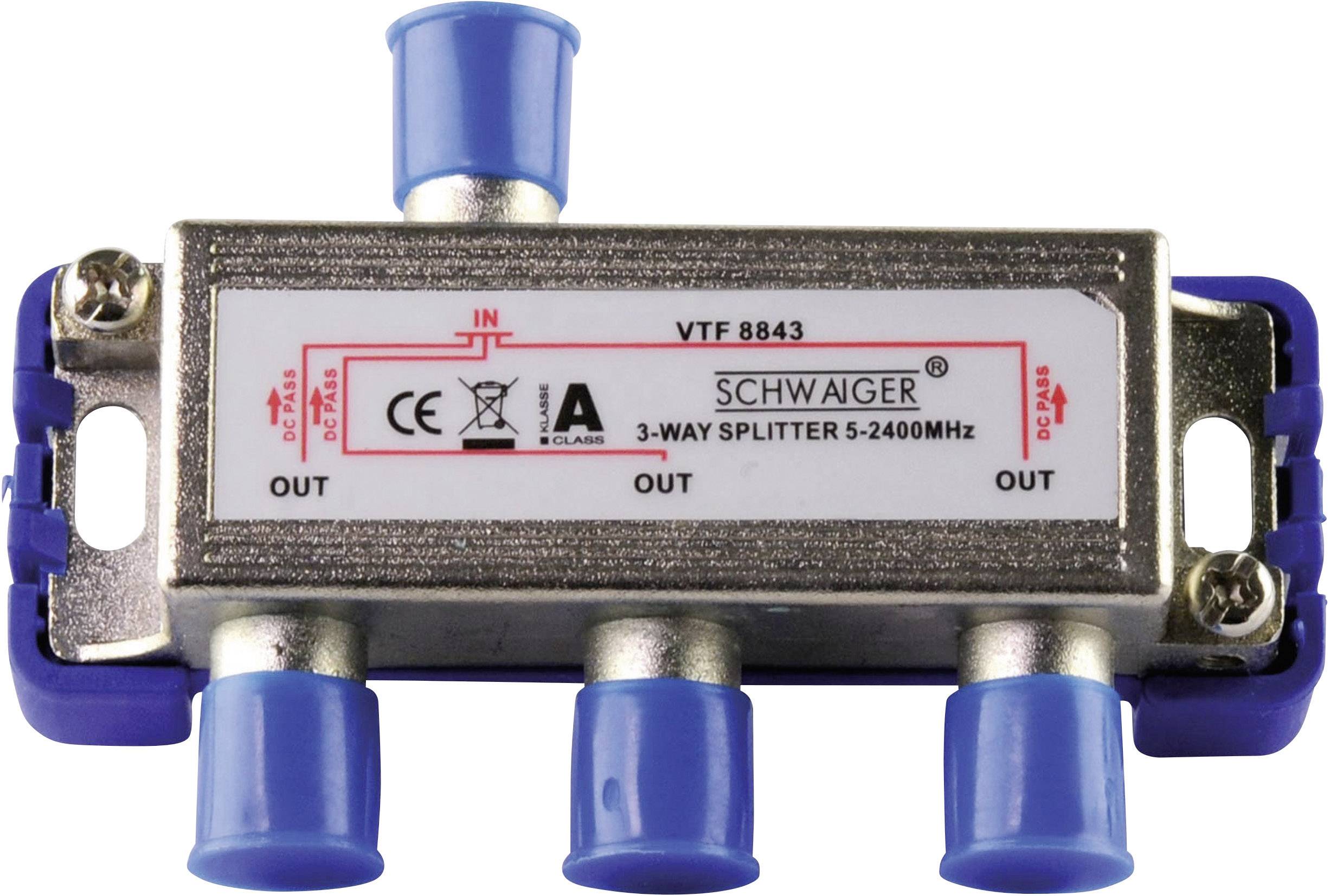 Schwaiger VTF8843 SAT-Verteiler 3-fach 5 - 2400MHz