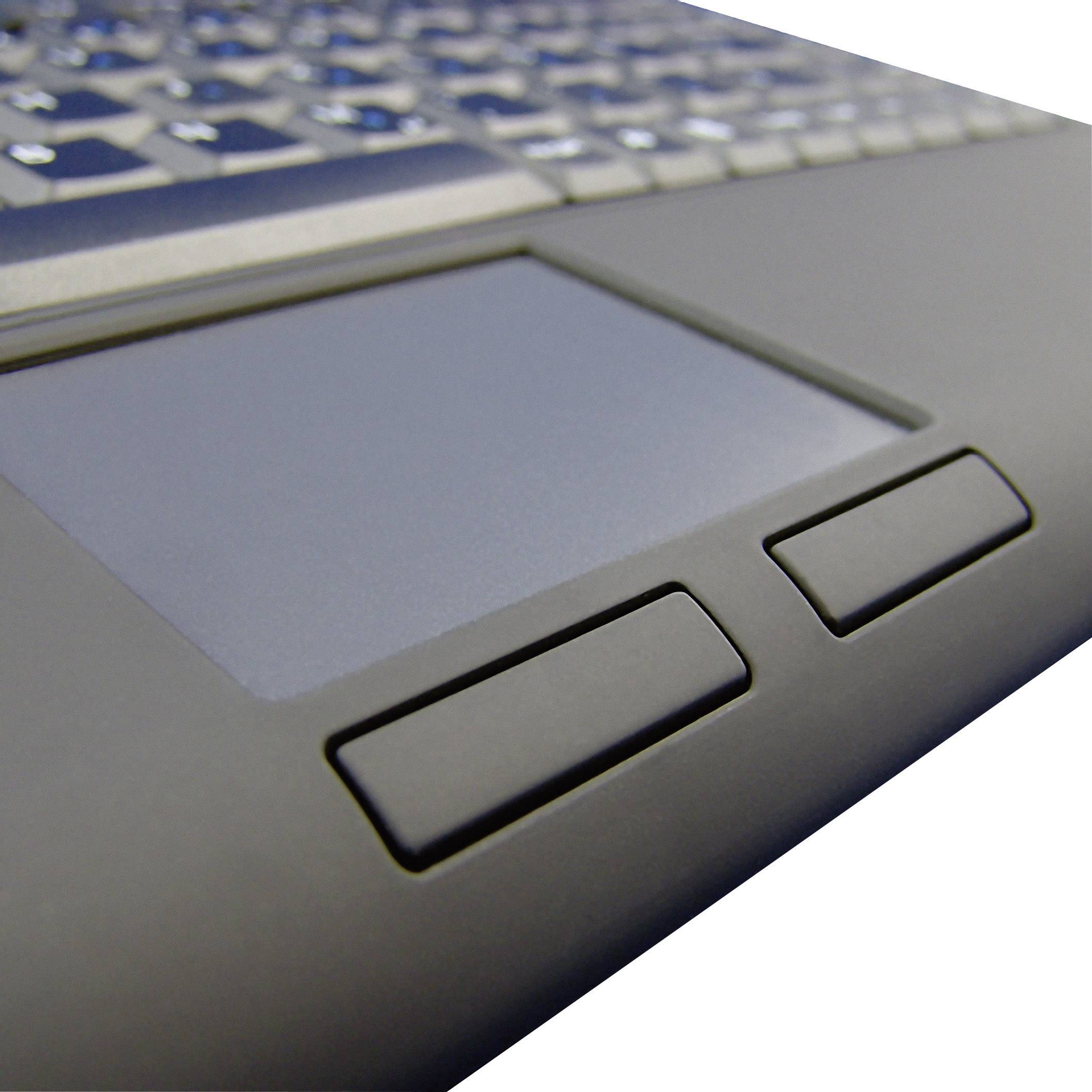 Keysonic ACK-540U+ USB Tastatur Deutsch, QWERTZ Schwarz Integriertes Touchpad, Maustasten