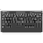 Keysonic ACK-595C+ USB Tastatur Deutsch, QWERTZ, Windows® Schwarz