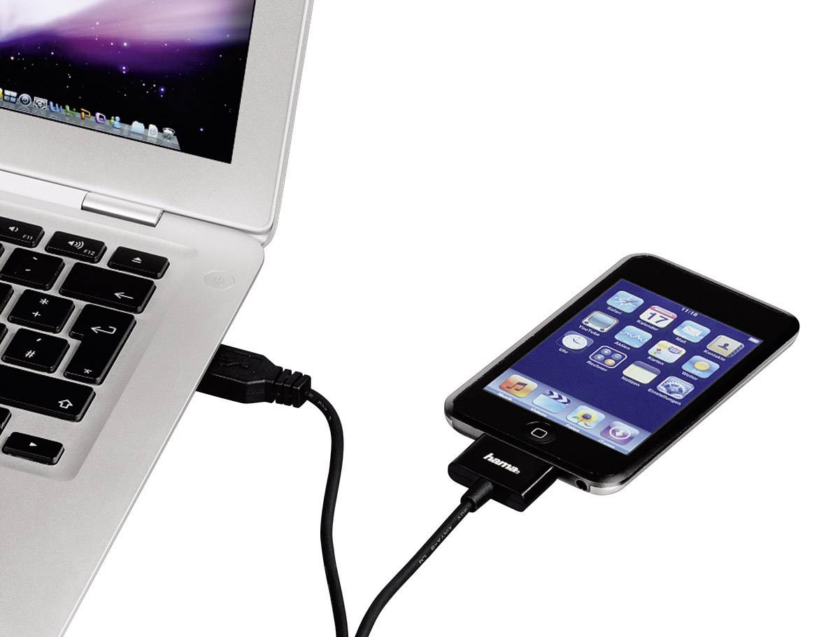Hama USB-Kabel 1.00 m Schwarz 93577