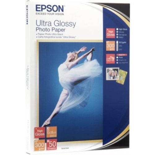 Epson Ultra Glossy Photo Paper C13S041943 Fotopapier 10 x 15cm 300 g/m² 50 Blatt Hochglänzend