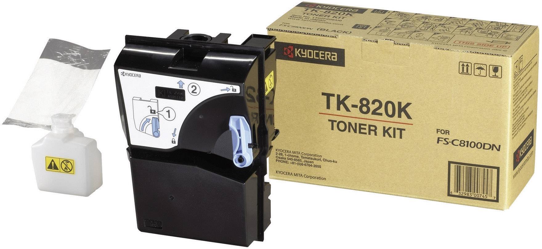Kyocera Toner TK-820K Original Schwarz 15000 Seiten 1T02HP0EU0