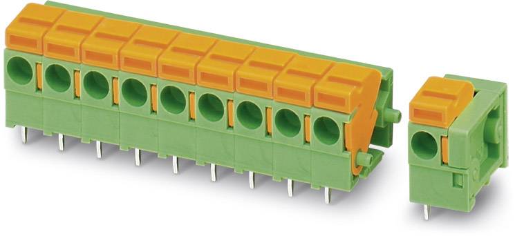 Phoenix Contact 1780808 Federkraftklemmblock 1.50mm² Polzahl 2 Grün 50St.