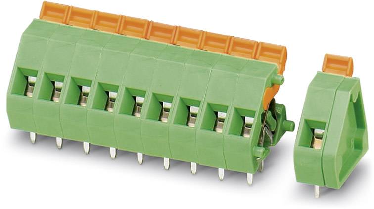 Phoenix Contact 1890743 Federkraftklemmblock 1.50mm² Polzahl 2 Grün 50St.