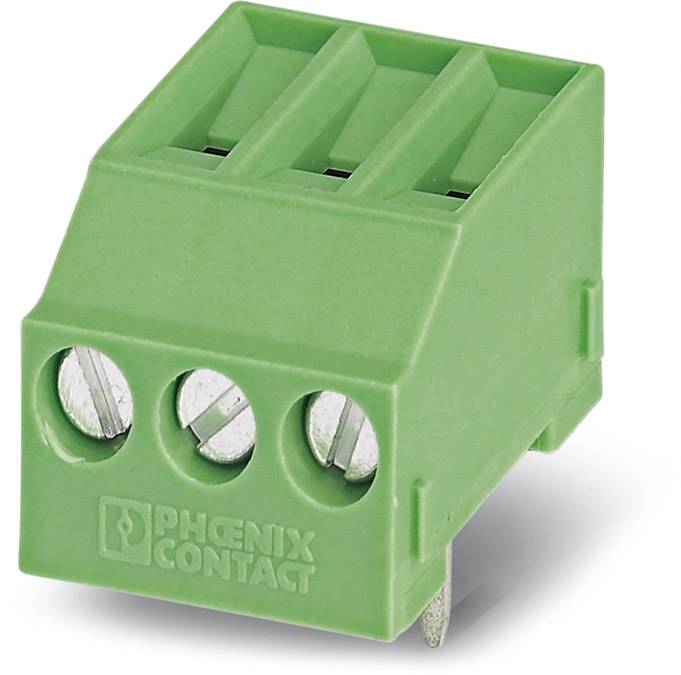 Phoenix Contact 1771260 Schraubklemmblock 2.50 mm² Polzahl 3 Grün 50 St.