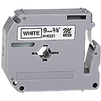 Schriftband Brother M M-K221 Bandfarbe: Weiß Schriftfarbe:Schwarz 9 mm 8 m Schriftband Brother M M-K221 Bandfarbe: Weiß Schriftfarbe:Schwarz 9 mm 8 m