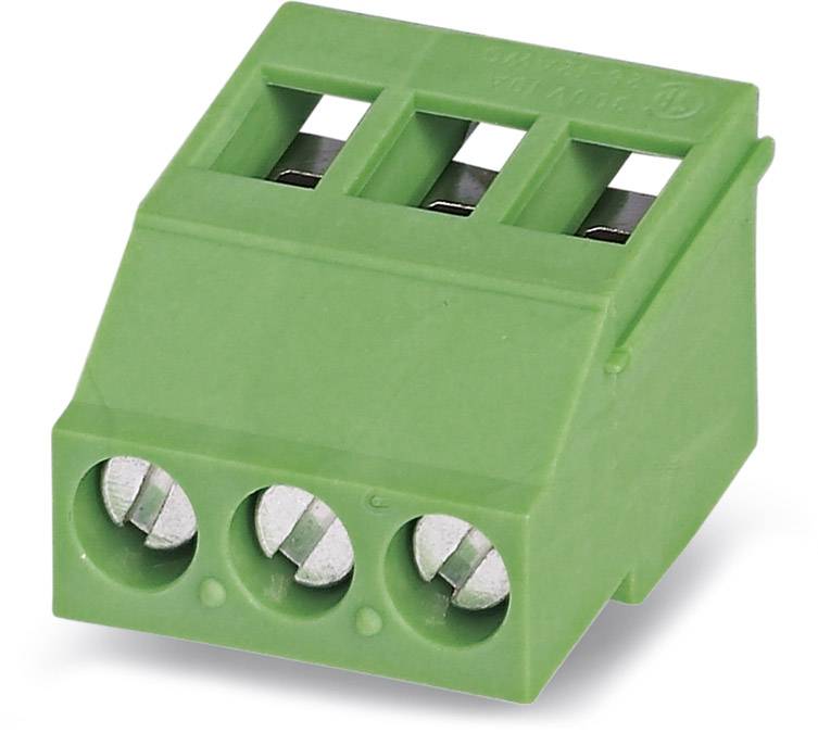 Phoenix Contact 1712038 Schraubklemmblock 2.50 mm² Polzahl 3 Grün 50 St.