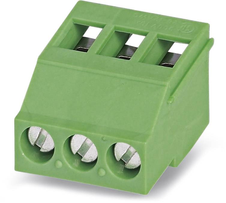 Phoenix Contact 1712737 Schraubklemmblock 2.50 mm² Polzahl 3 Grün 50 St.