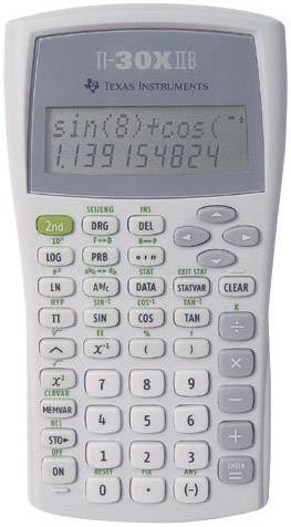 Texas Instruments TI-30 X IIB Schulrechner Silber Display (Stellen): 11 batteriebetrieben (B x H x T) 82 x 19 x 155 mm