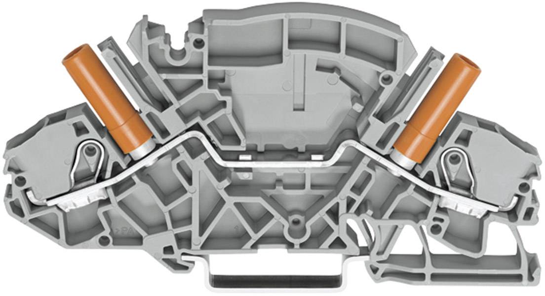 WAGO 2007-8801 Durchgangsklemme 8 mm Zugfeder Belegung: L Grau