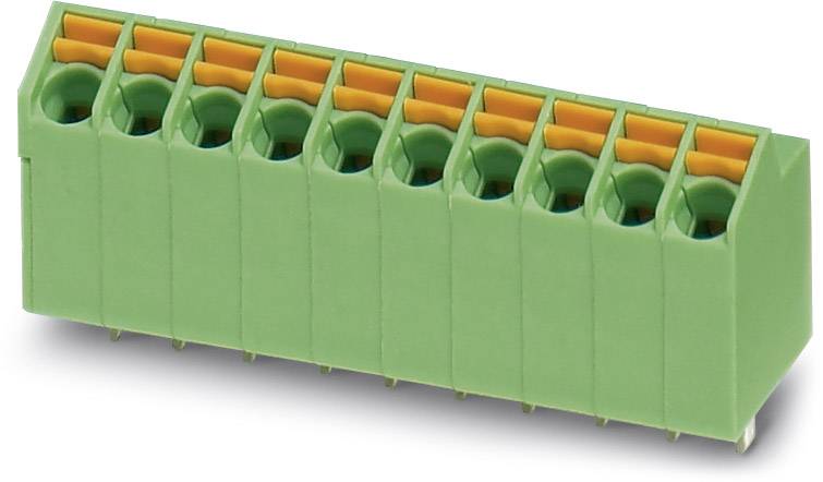 Grüne Steckklemme mit acht Anschlüssen, geeignet für die sichere Verbindung elektrischer Drähte in elektronischen Geräten.