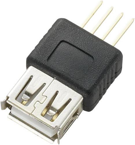 TRU Components USB-Steckverbinder Printmontage Buchse, gerade Typ A USB-Buchse Typ A 774854 Inhalt
