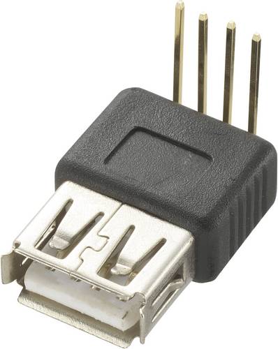 USB-Steckverbinder Printmontage Buchse, gewinkelt Typ A 90° USB-Buchse Typ A, 90° 774932 TRU COMPONENTS Inhalt