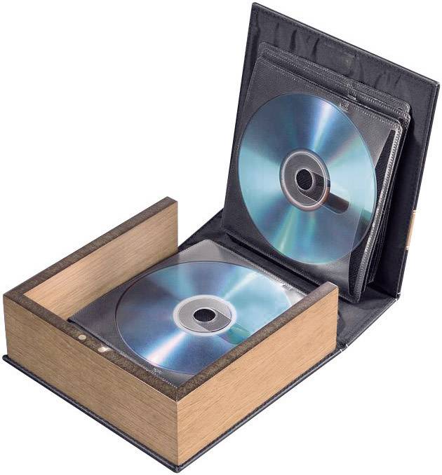 Hama CD-, Foto-CD Album 28 CDs/DVDs/Blu-rays Leder-Braun (matt) 1 St. (B x H x T) 163 x 170 x 63 mm 78385