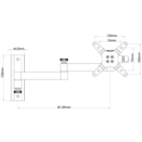 SpeaKa Professional SP-6444400 1fach Monitor-Wandhalterung 33,0cm (13") - 76,2cm (30") Schwarz Neigbar, Schwenkbar SpeaKa Professional SP-6444400 1fach Monitor-Wandhalterung 33,0cm (13") - 76,2cm (30") Schwarz Neigbar, Schwenkbar