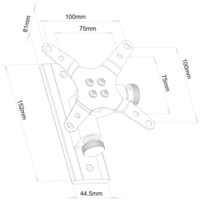 SpeaKa Professional SP-6444408 1fach Monitor-Wandhalterung 33,0cm (13") - 76,2cm (30") Schwarz Neigbar, Schwenkbar SpeaKa Professional SP-6444408 1fach Monitor-Wandhalterung 33,0cm (13") - 76,2cm (30") Schwarz Neigbar, Schwenkbar