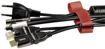 Hama Klett-Kabelbinder Kunststoff Rot, Grün, Schwarz flexibel (L x B) 25 cm x 2 cm 9 St. 00020538