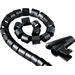 Hama Tube guide-câbles plastique noir flexible (Ø x L) 2 cm x 250 cm 1 pc(s) 00020602