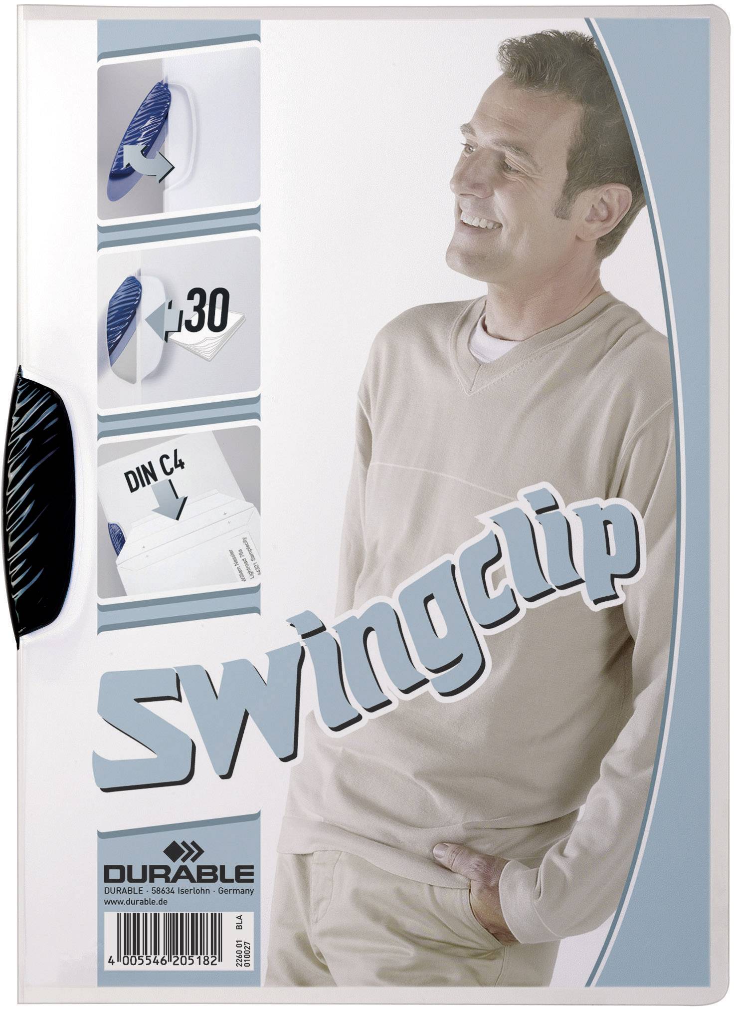 Klemm-Mappe Swingclip, schwarz