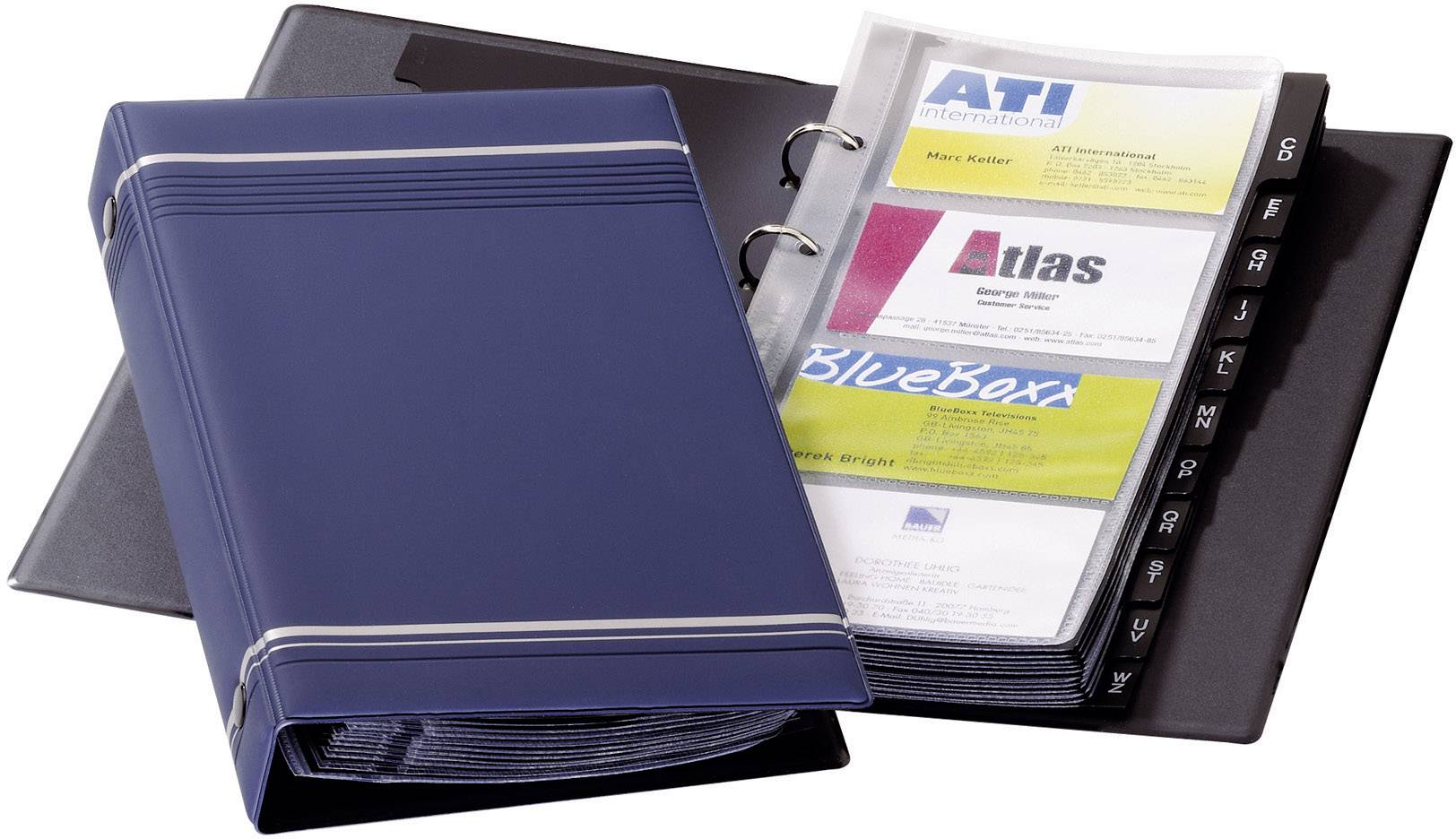 Durable Visitenkartenringbuch mit 25 Hüllen