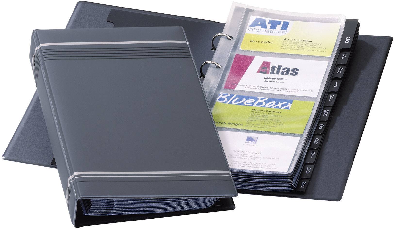 Durable Visitenkartenringbuch mit 25 Hüllen