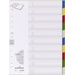 Durable 6740 Register DIN A4 blanko Polypropylen Mehrfarbig 10 Registerblätter 674027