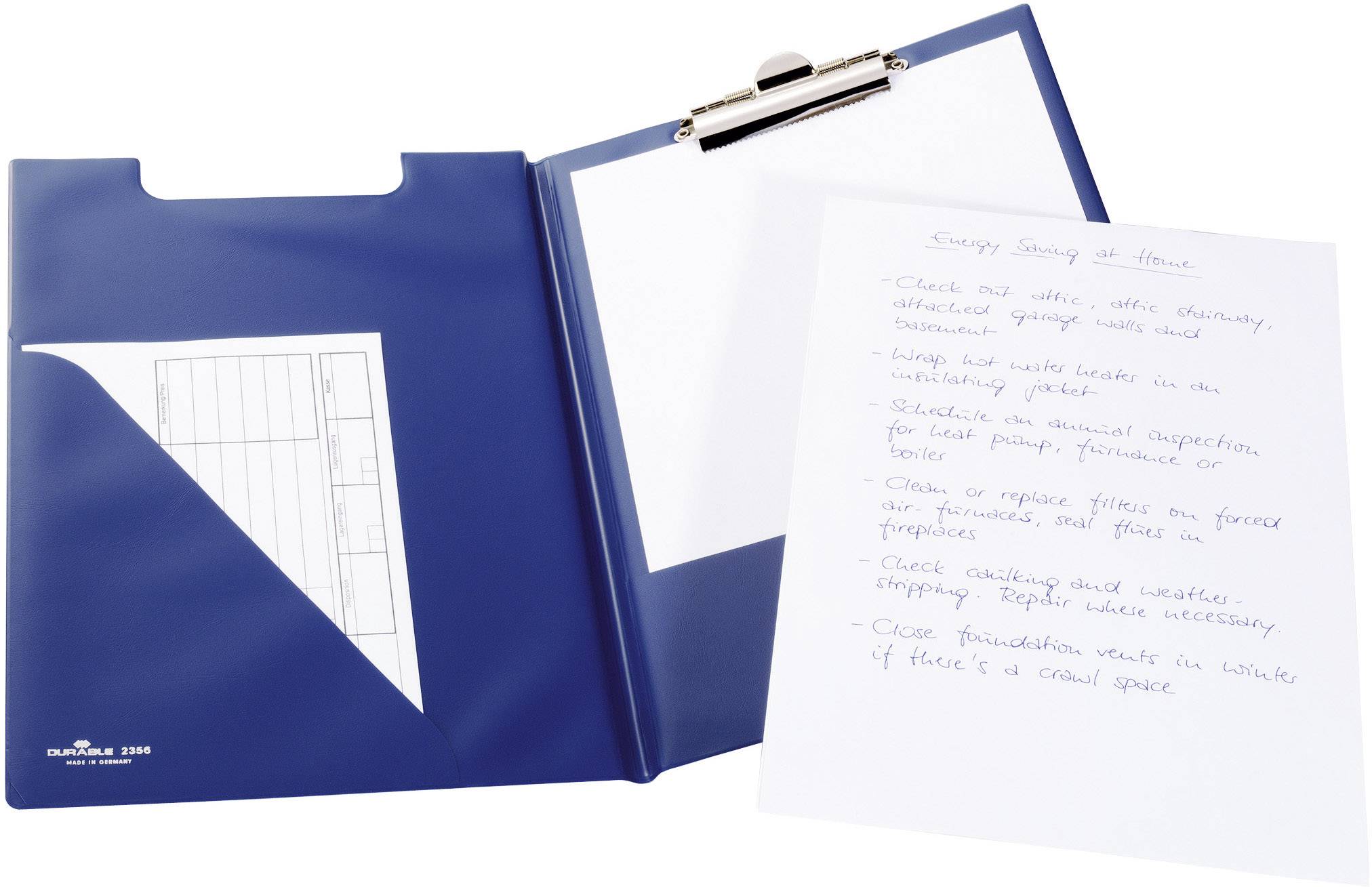 Durable Blockmappe mit Tasche im Vorderteil