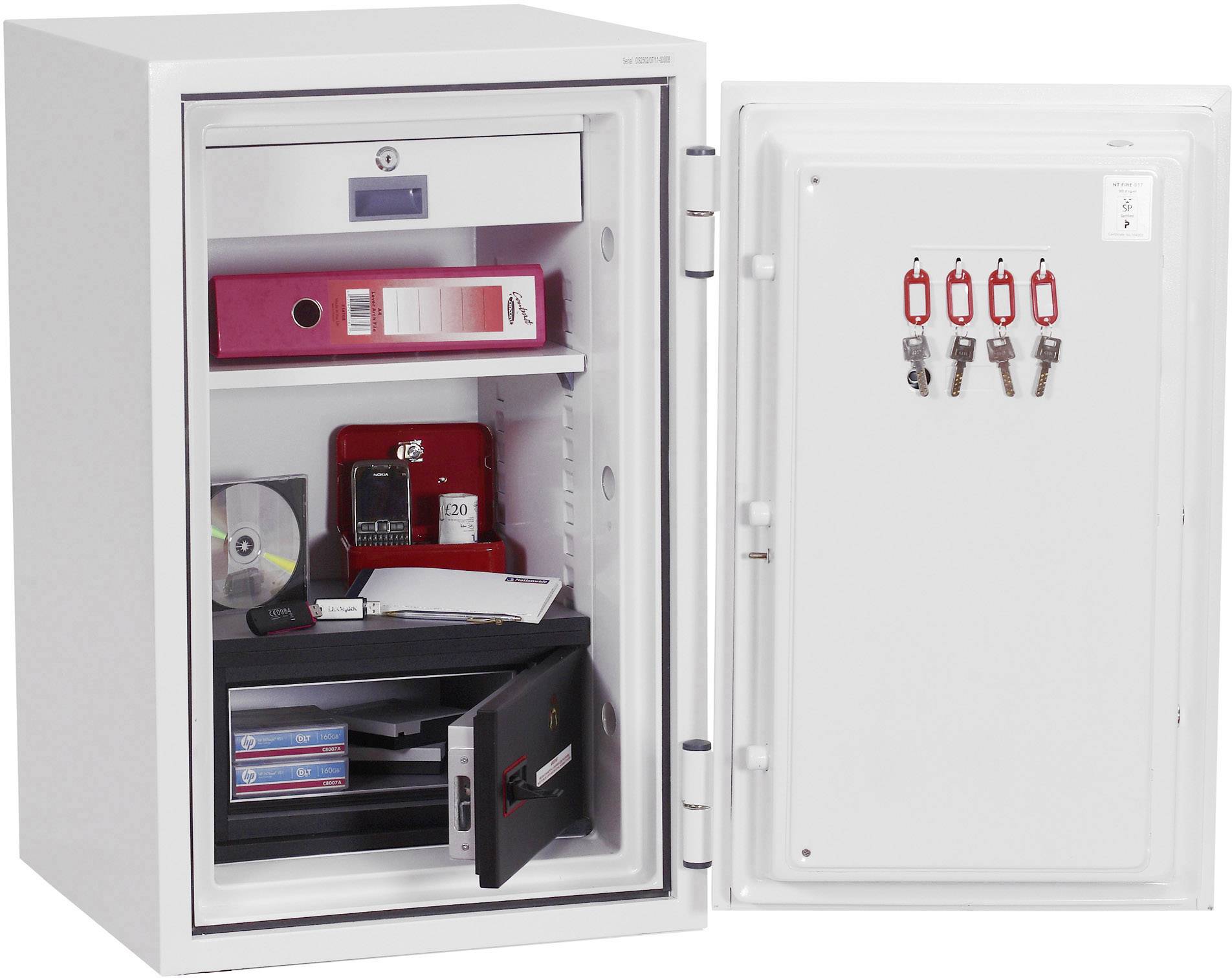 Phoenix DS2502E Data Combi Feuerschutztresor wasserabweisend, feuerfest Zahlenschloss