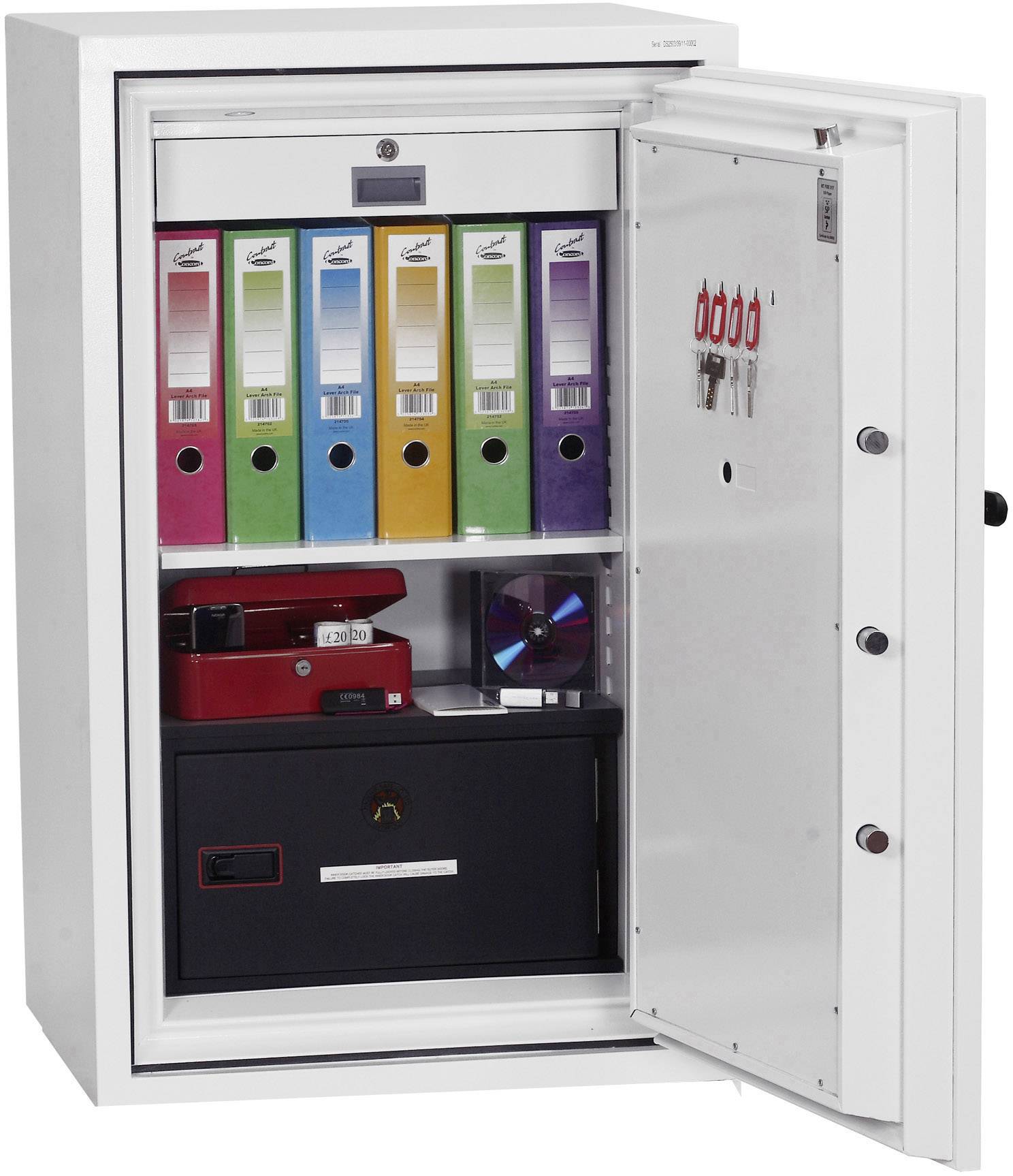 Phoenix DS2503E Data Combi Feuerschutztresor wasserabweisend, feuerfest Zahlenschloss