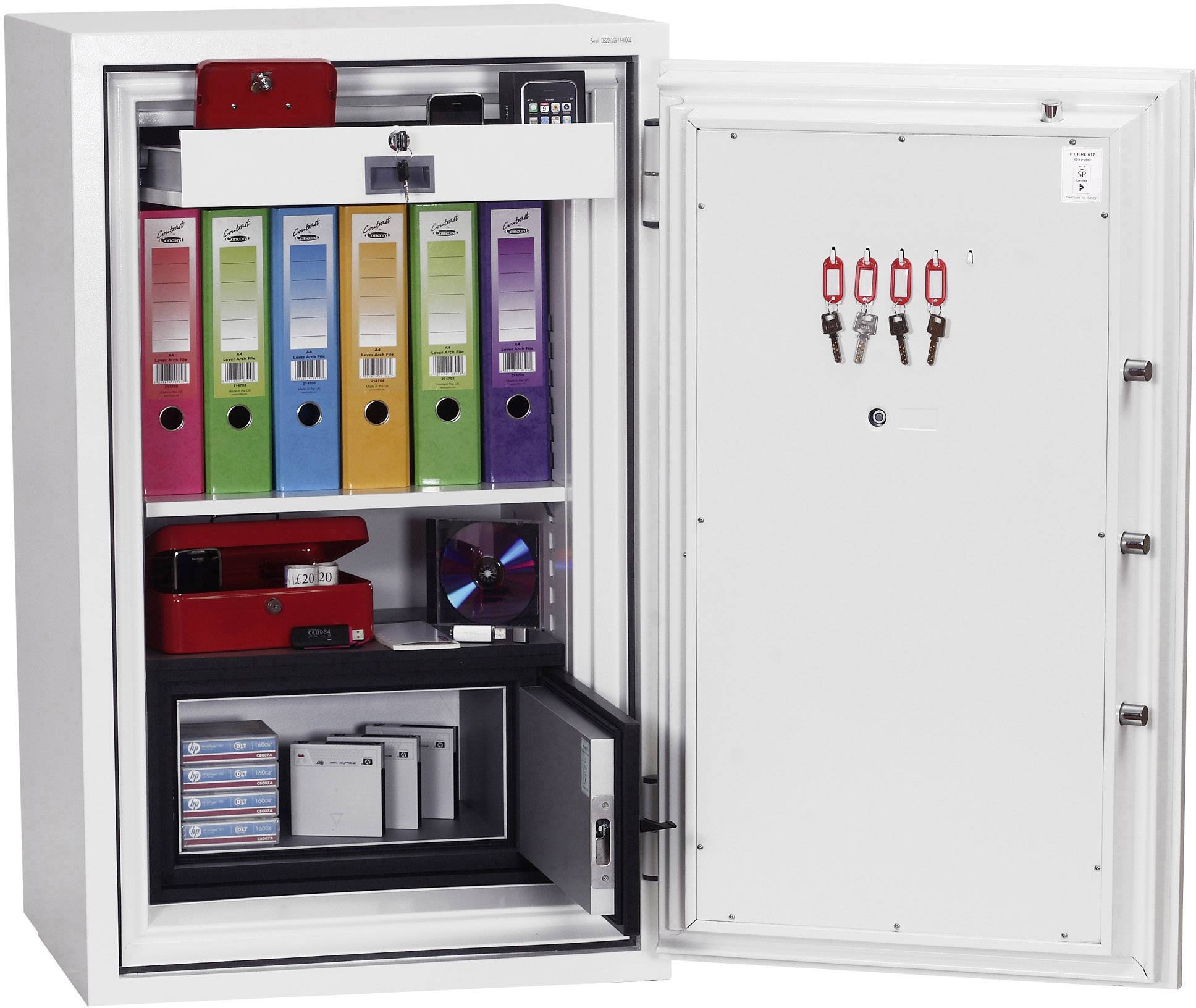 Phoenix DS2503E Data Combi Feuerschutztresor wasserabweisend, feuerfest Zahlenschloss